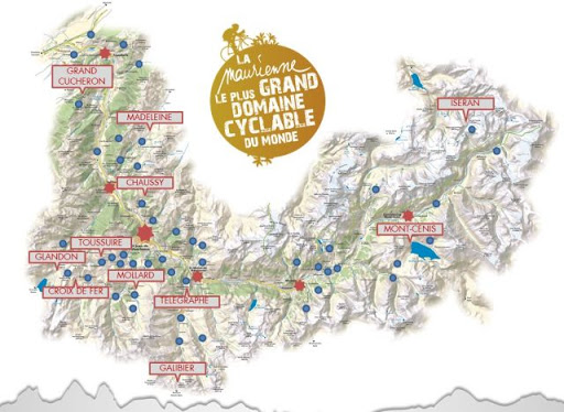 Carte des Cols de Maurienne