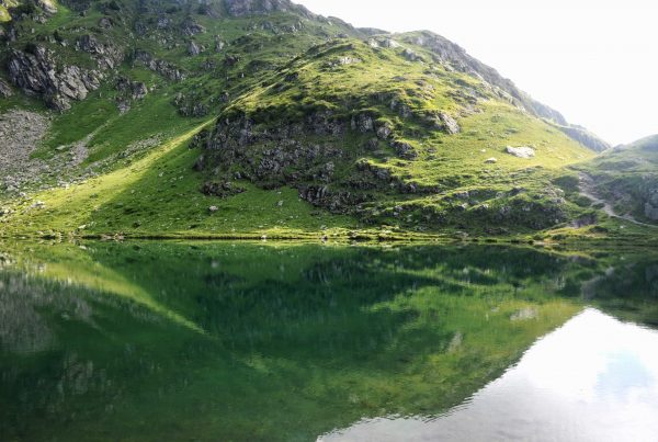 lever du soleil sur le lac
