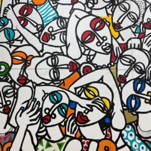 Peintre Obou exposition espace d'art visuel