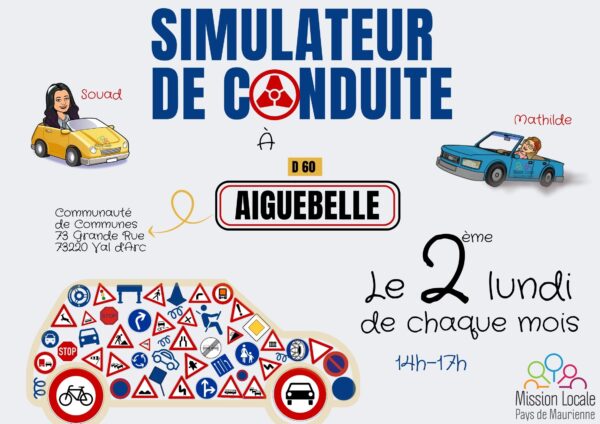 simulateur de conduite à Aiguebelle