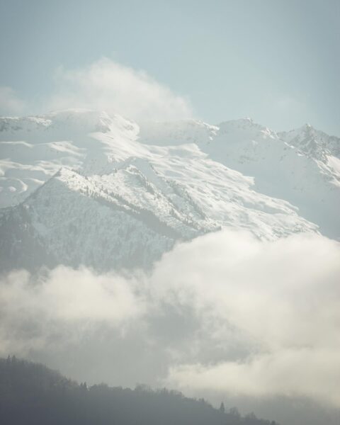 Vue montagne hiver